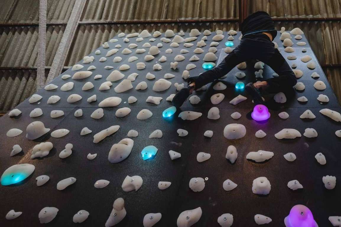 Sistema led de presas de escalada